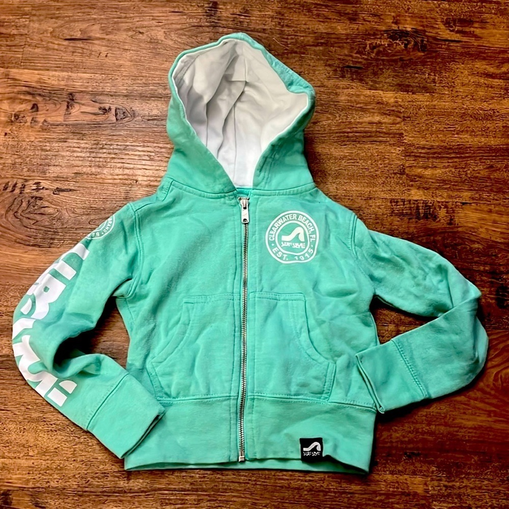 Zip hoodie mint green
